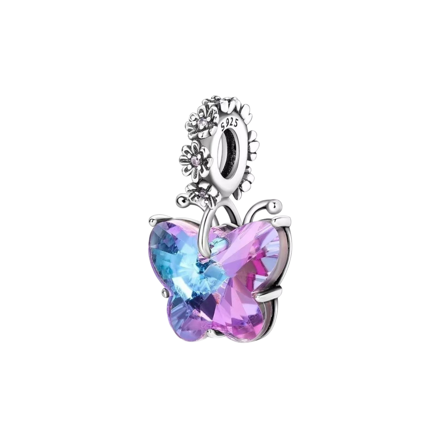 Charm Mariposa Cristal Tornasol