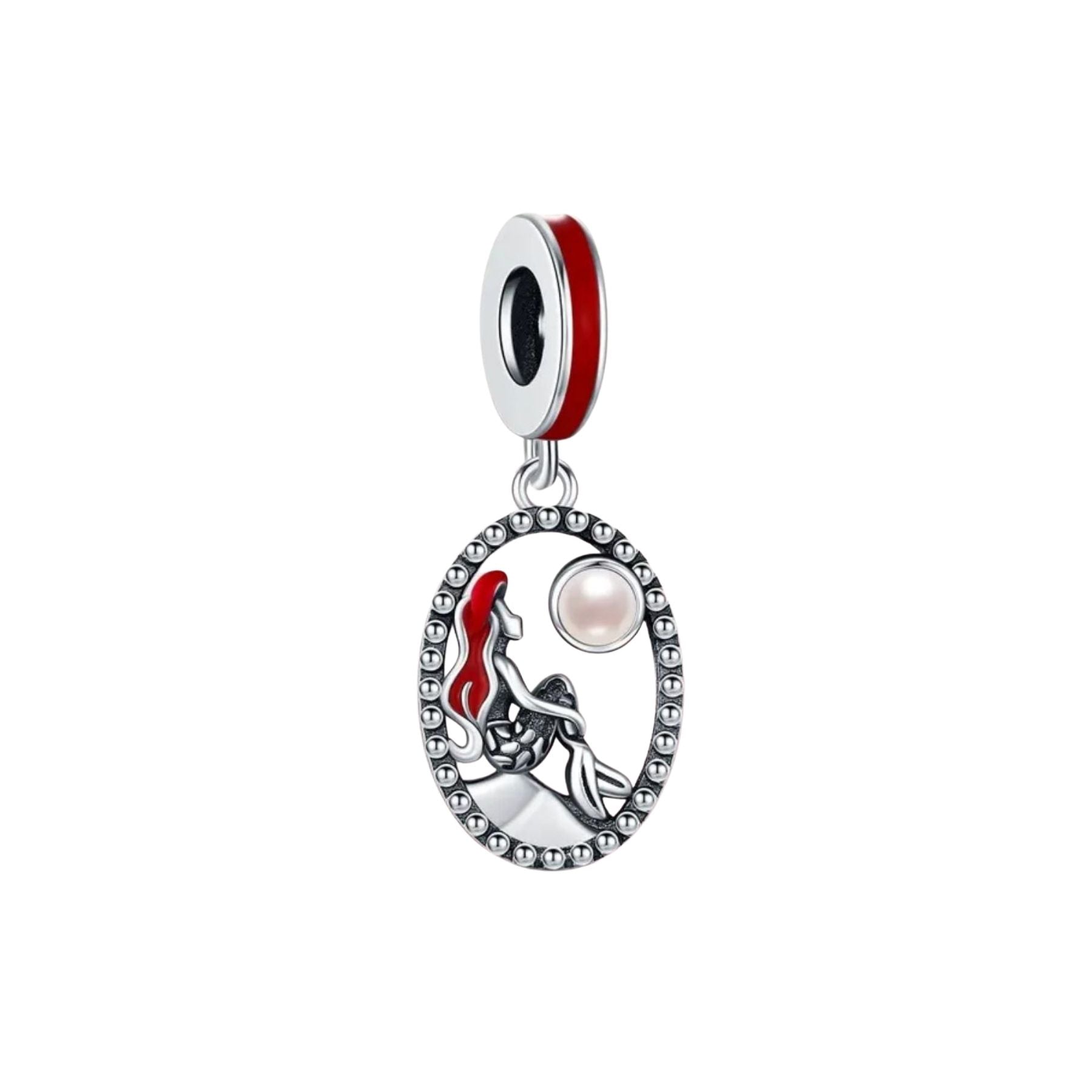 Charm Colgante La Sirenita Con Perla