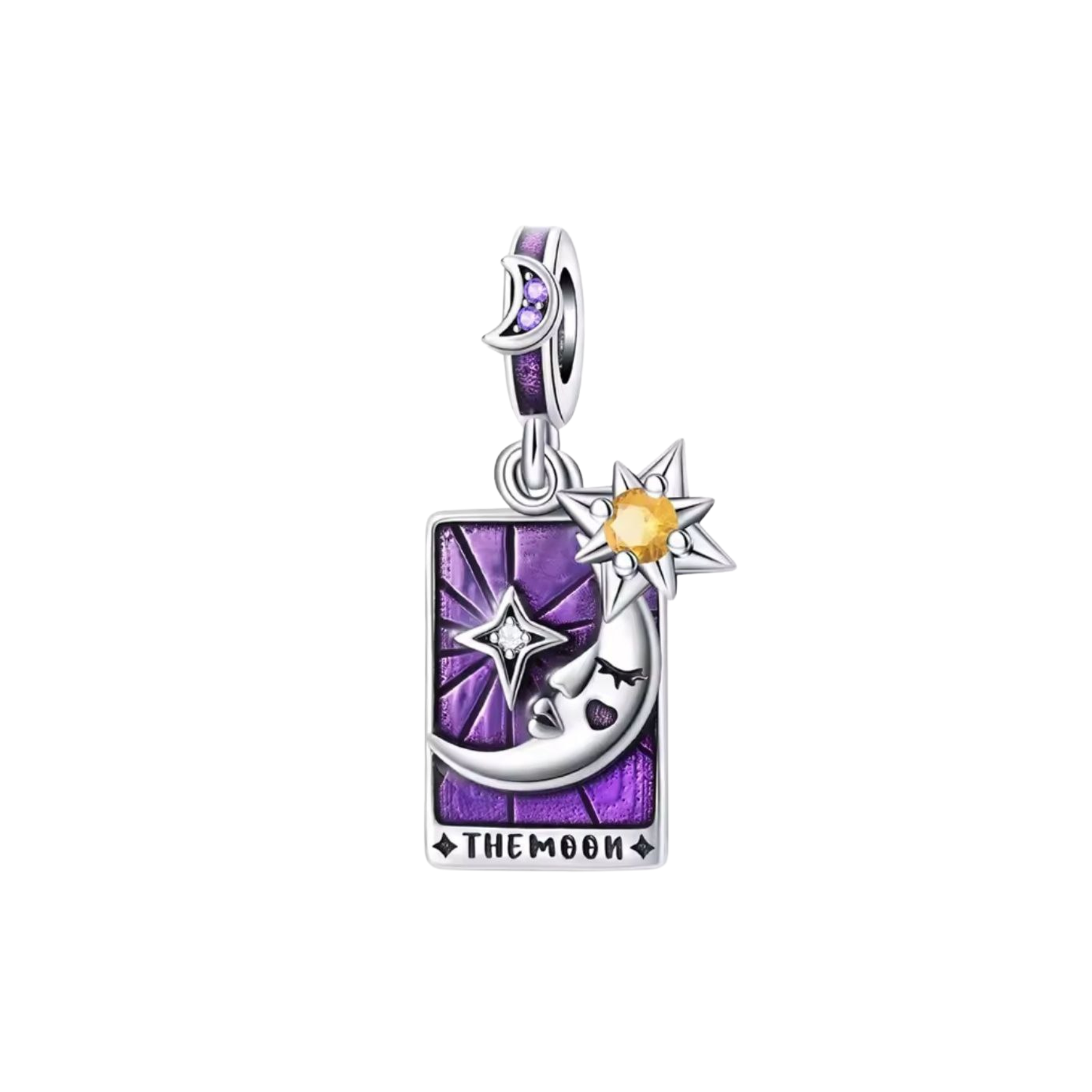 Charm Carta De Tarot Media Luna