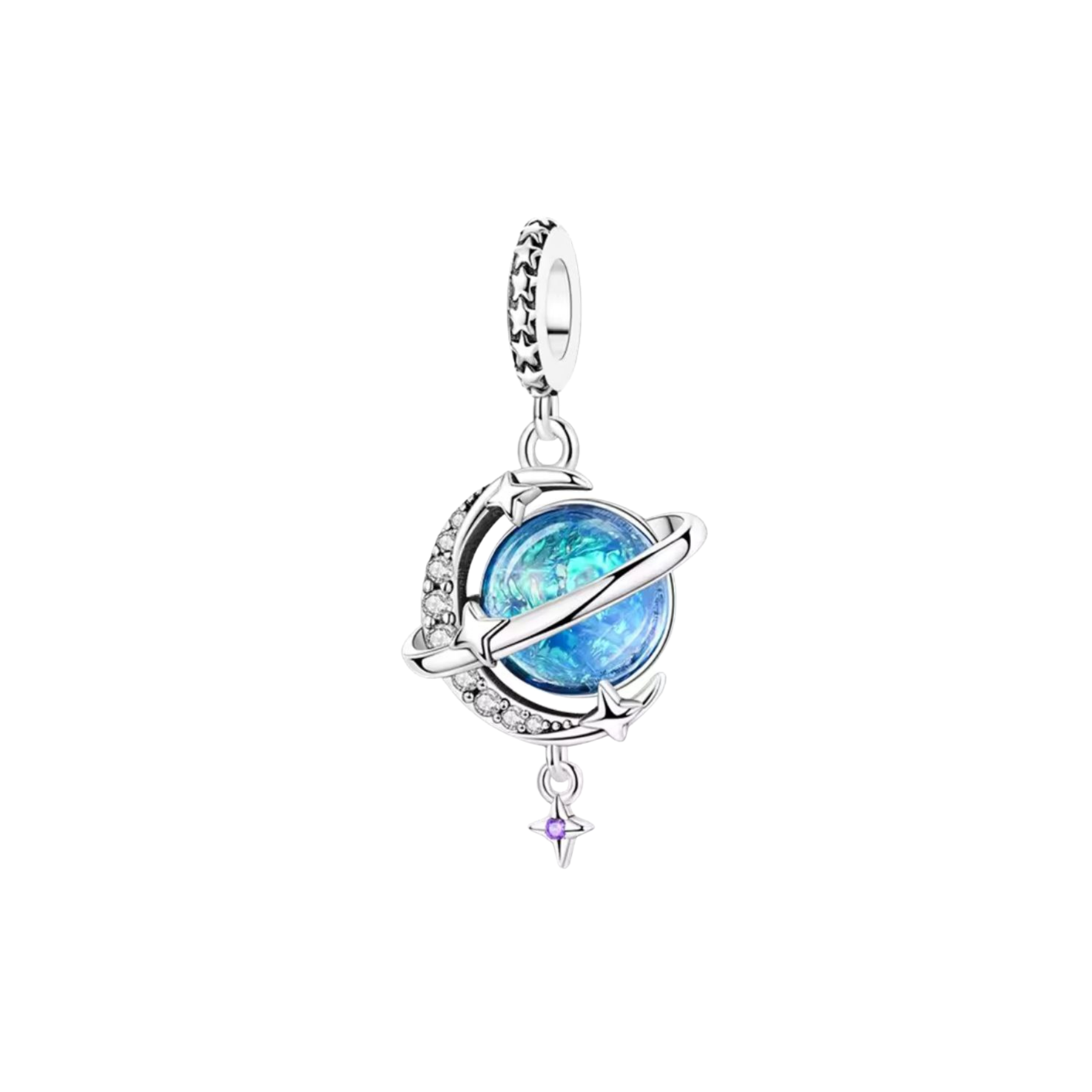 Charm Planeta Tornasol Azul