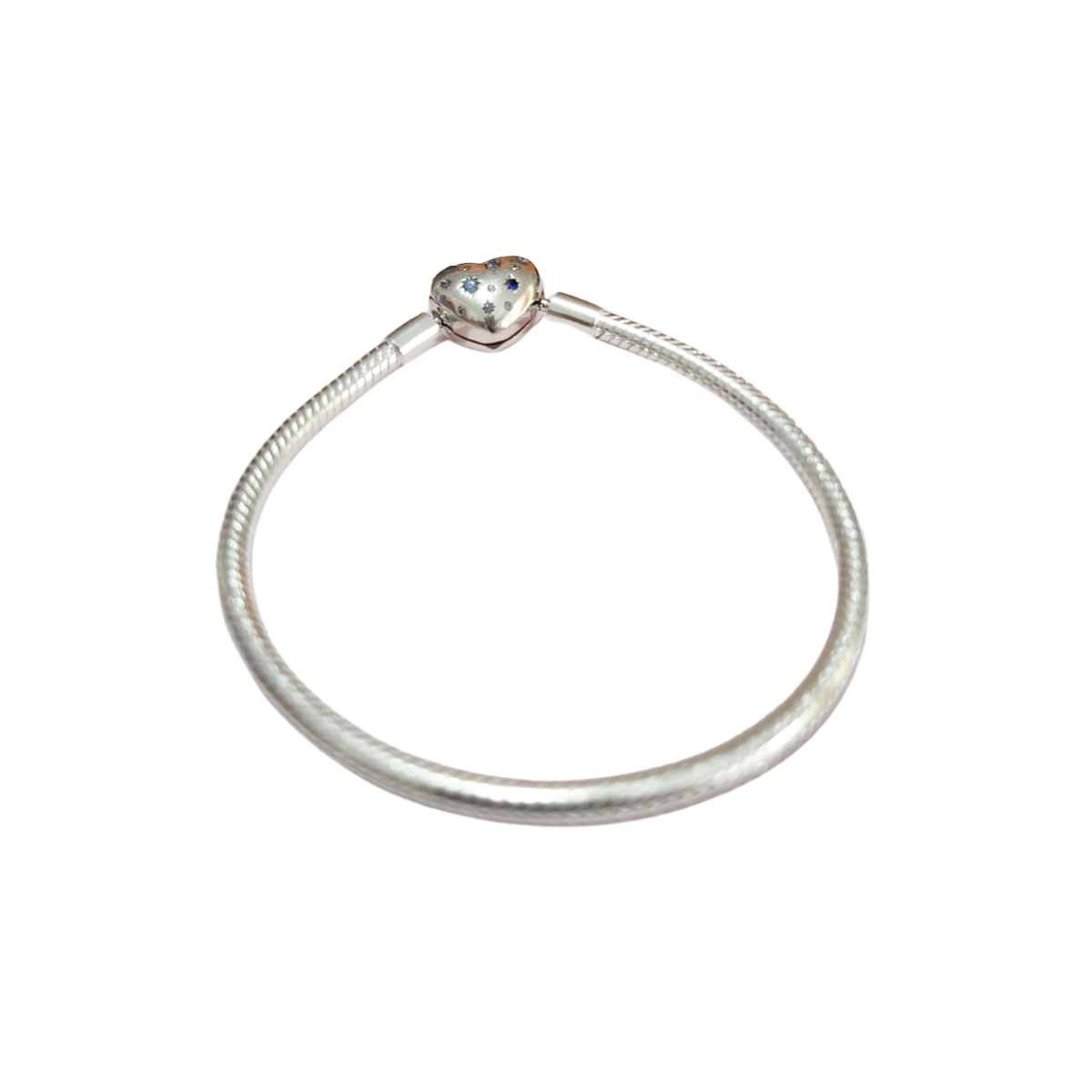 Brazalete Corazón Cristales Azules Y Lilas