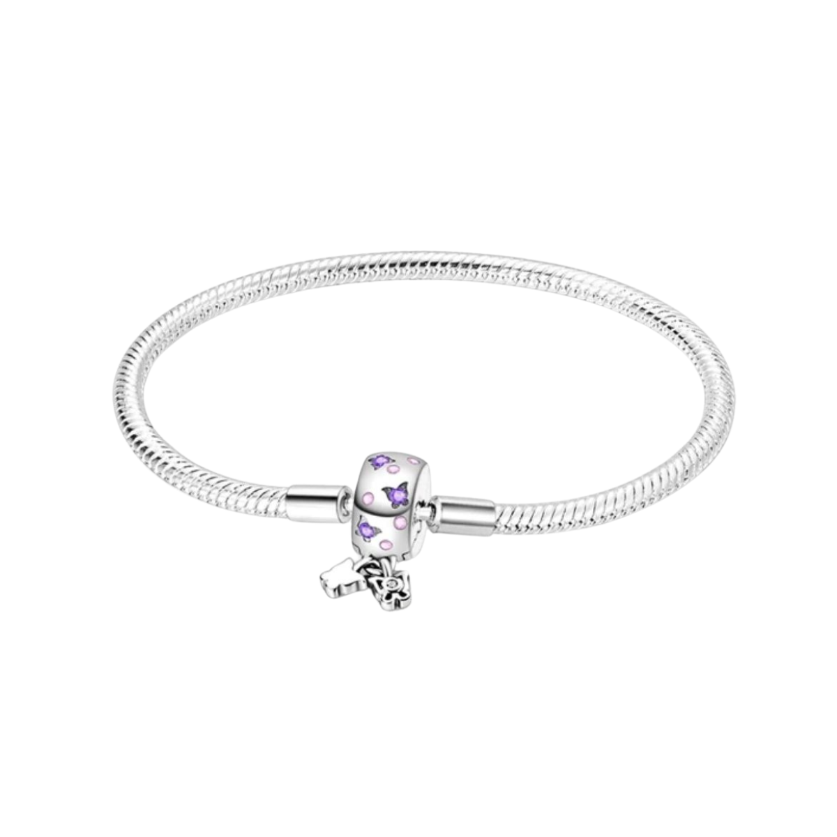 Brazalete Broche Cristales Mariposas