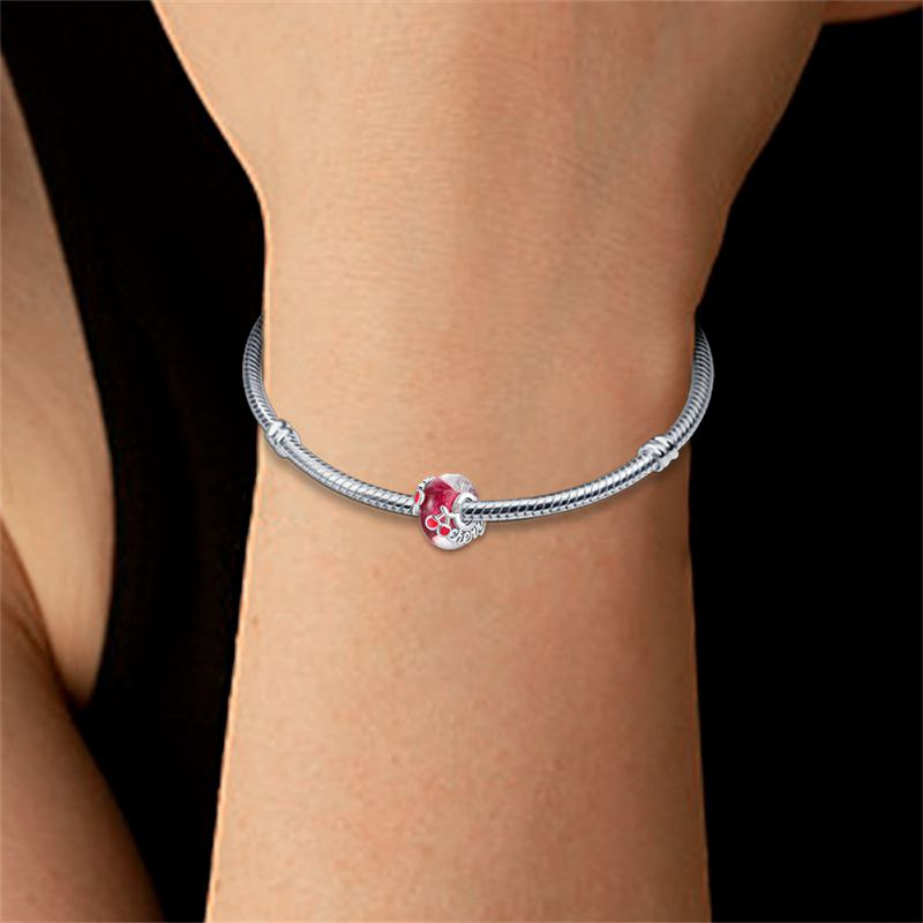 Charm Rojo Con Cerezas