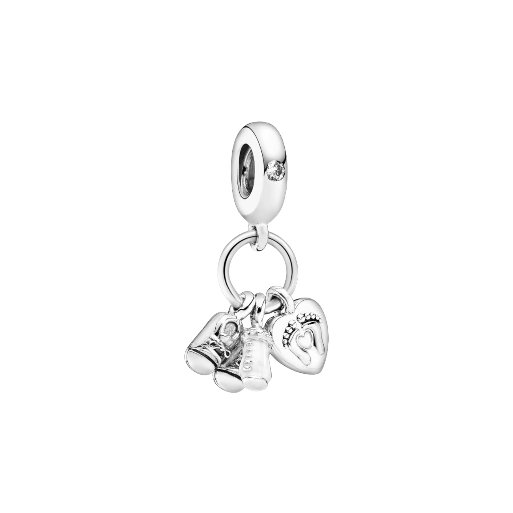 Charm Biberón, Zapatos Y Corazón Bebé