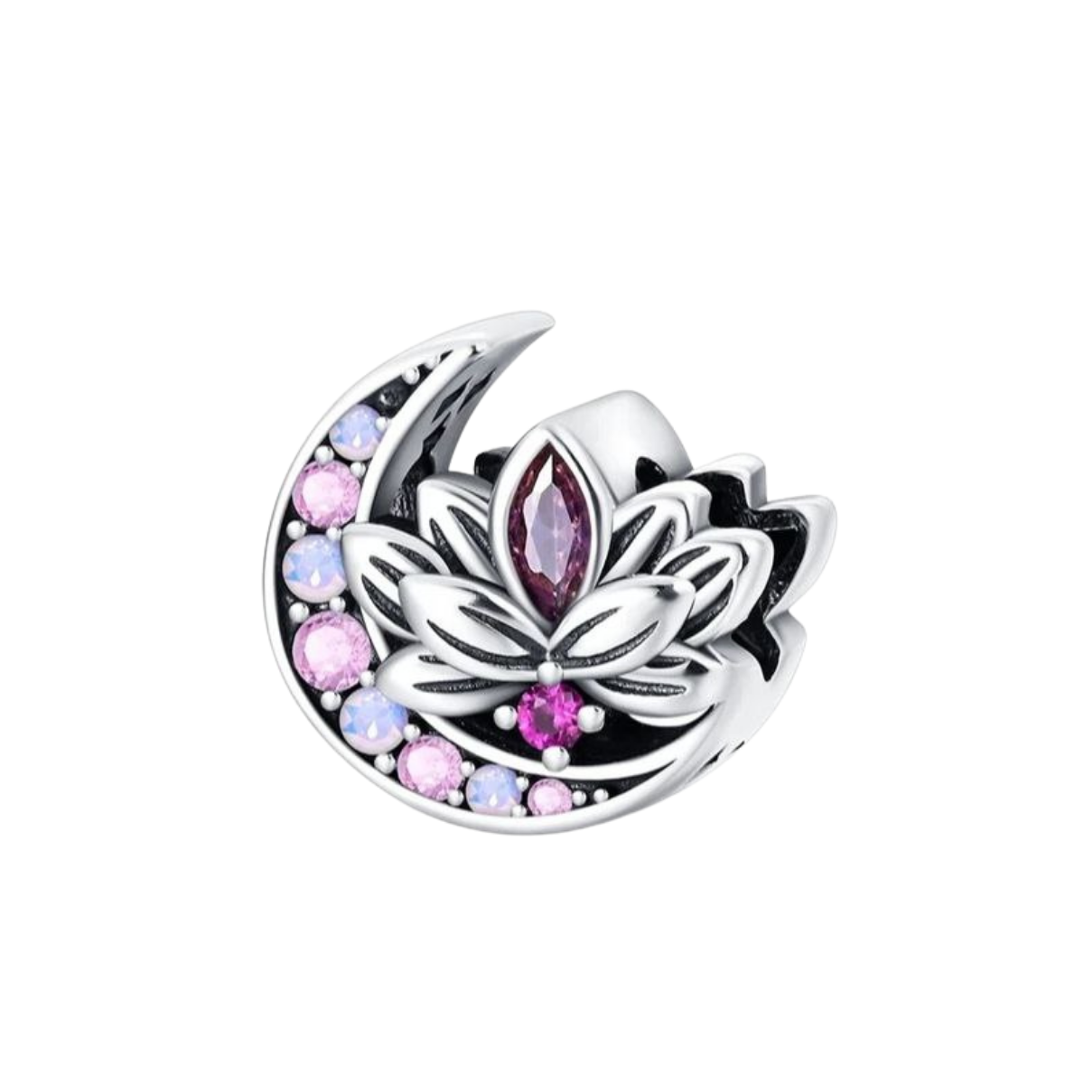 Charm Flor De Loto Cristales De Colores