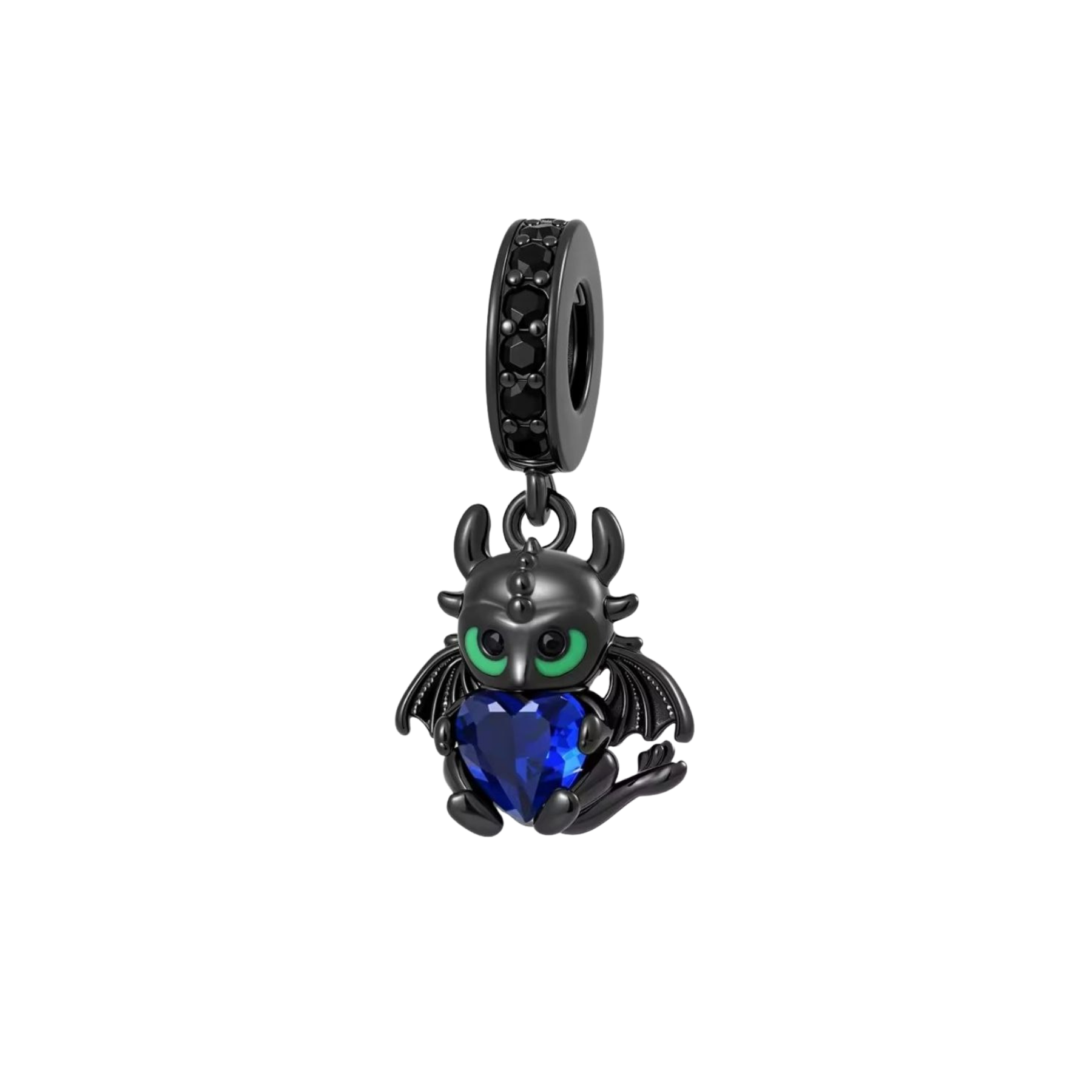 Charm Dragón Chimuelo Con Corazón Azul