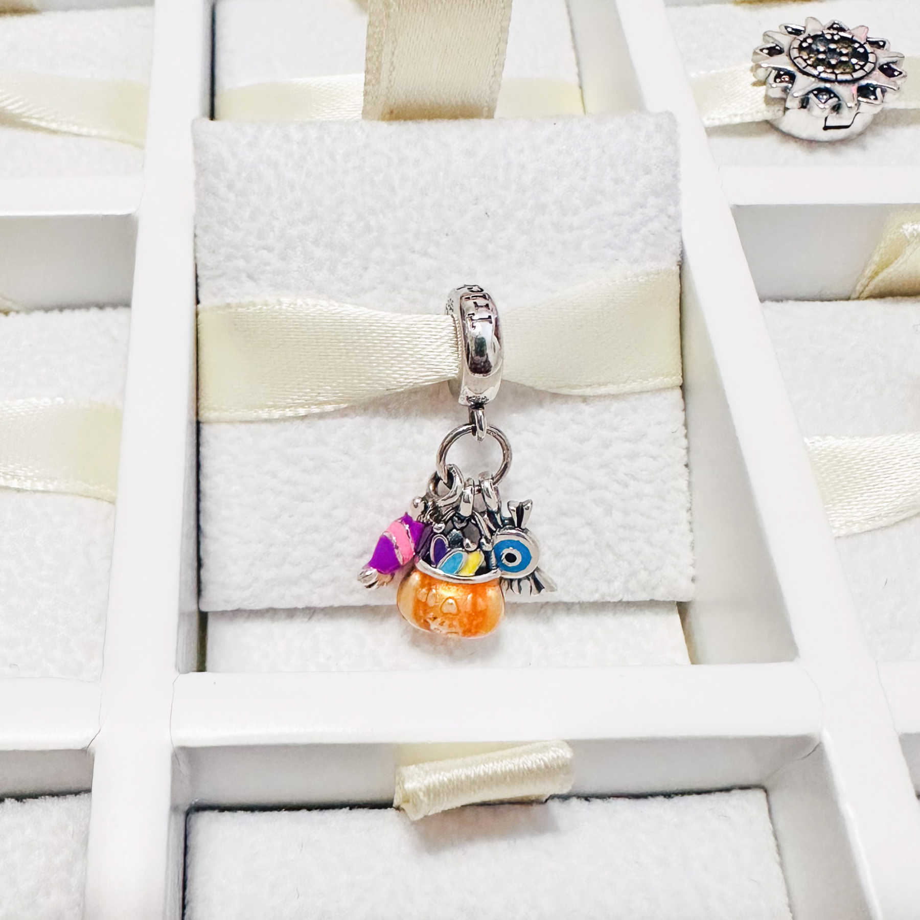 Charm Calabaza De Halloween Con Dulces