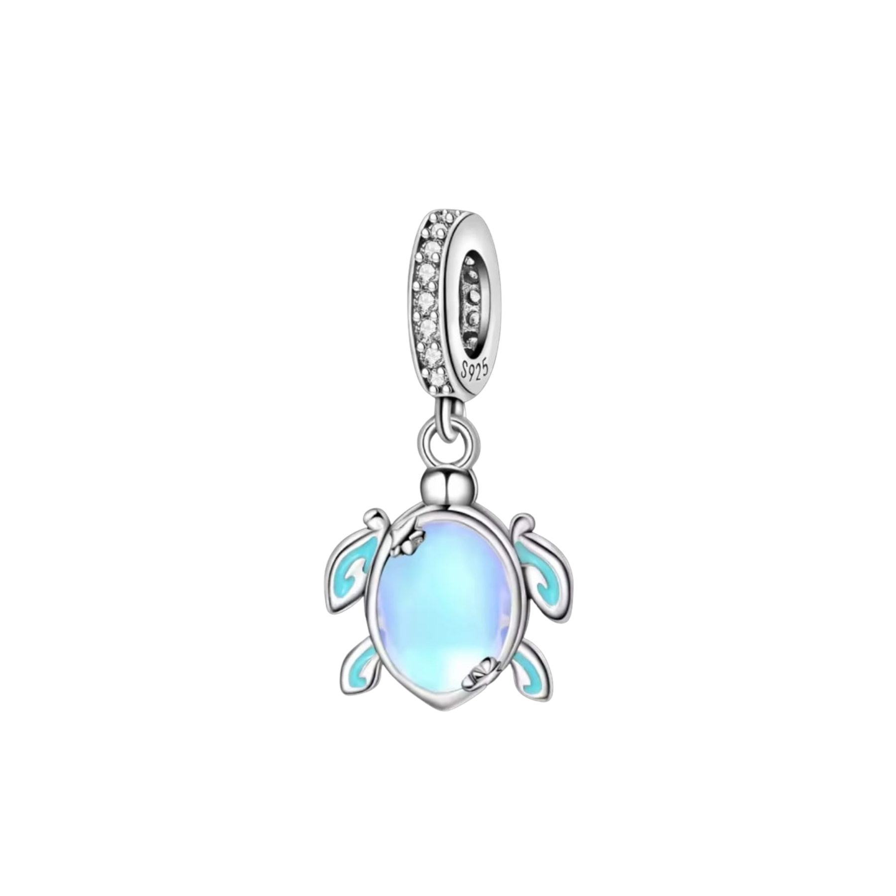 Charm Tortuga Azul Tornasol
