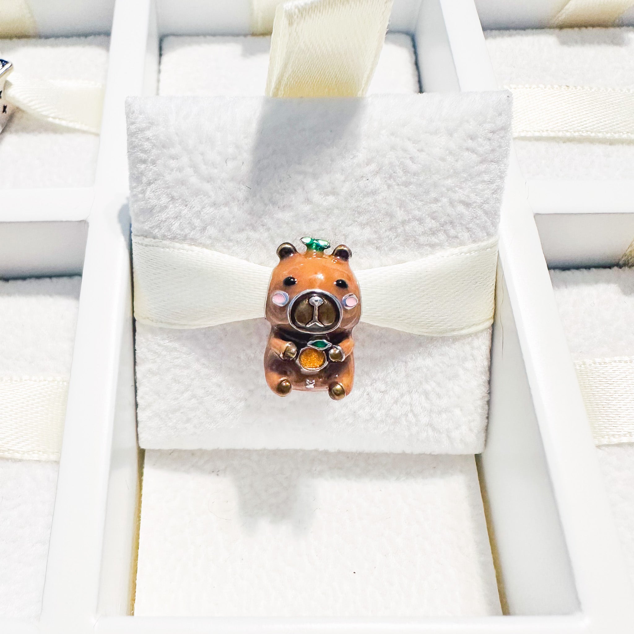 Charm Capibara Con Mandarina