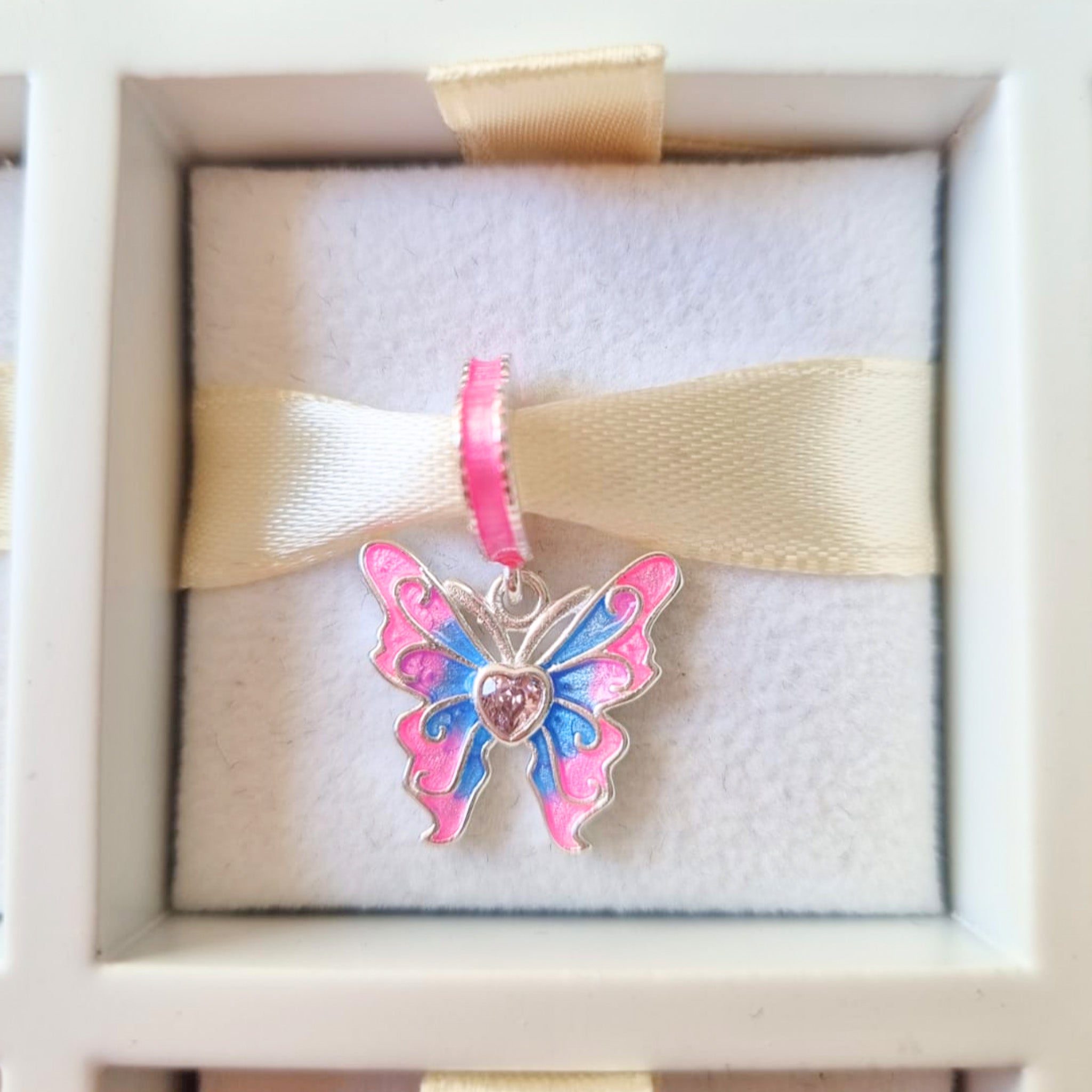 Charm Amuleto Princesa Ninfa Rosa Brillante