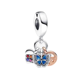 Cargar imagen en la galería, Charm Corazón, Mariposa, Símbolo Amor Y Paz