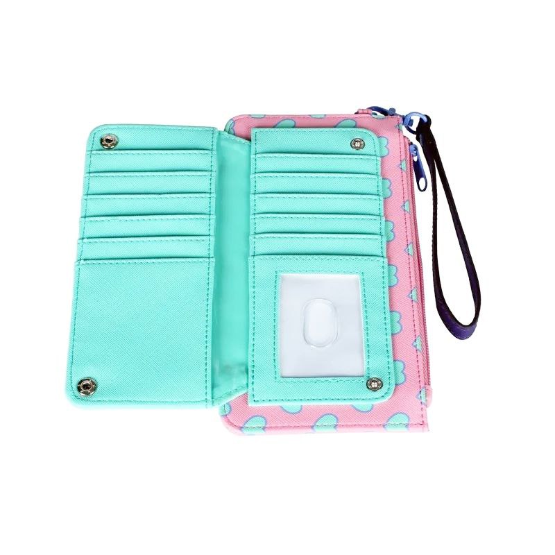 Cartera Monedero Polly Pocket Rosa y Corazones Azul Pastel