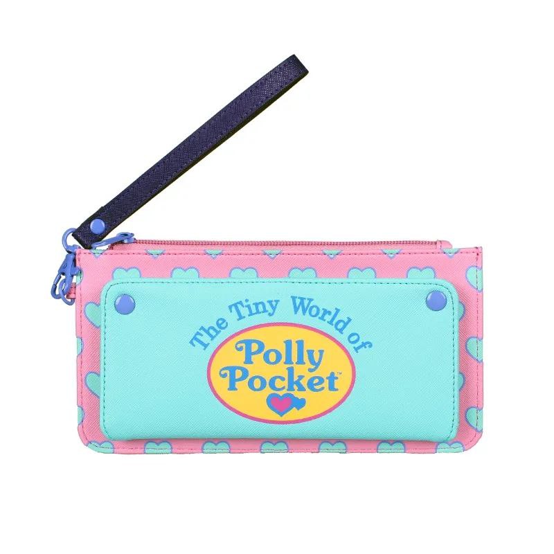 Cartera Monedero Polly Pocket Rosa y Corazones Azul Pastel