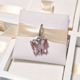 Cargar imagen en la galería, Charm Mariposa Rosa Brillante