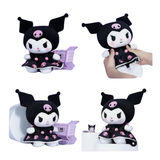 Cargar imagen en la galería, Peluche Kuromi Vestido Con Calaveras Rosas
