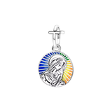 Cargar imagen en la galería, Charm Medallón Virgen María Colores