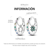 Cargar imagen en la galería, Aretes Arracadas Trébol Y Herradura