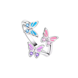 Cargar imagen en la galería, Anillo Mariposas De Colores
