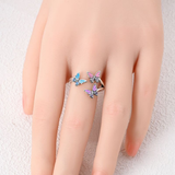 Cargar imagen en la galería, Anillo Mariposas De Colores