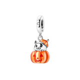 Cargar imagen en la galería, Charm Con Gato En Calabaza De Halloween