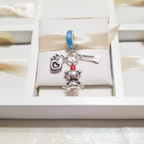 Cargar imagen en la galería, Charm Osito, Segurito Y Corazón Bebé