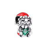 Cargar imagen en la galería, Charm Santa Claus Con Corazón Verde