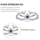 Cargar imagen en la galería, Anillo Estrella Azul Brillante Con Cadenas