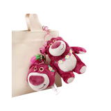 Cargar imagen en la galería, Llavero Peluche Lotso Collar Flores