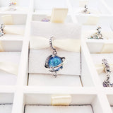Cargar imagen en la galería, Charm Planeta Tornasol Azul