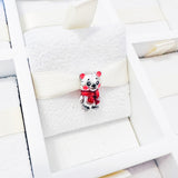 Cargar imagen en la galería, Charm Oso Polar Navidad Con Bufanda Roja