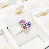 Cargar imagen en la galería, Charm Gato Cheshire Con Reloj