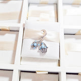 Cargar imagen en la galería, Charm Mano Hamsa Y Ojo Turco Azul