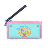 Cargar imagen en la galería, Cartera Monedero Polly Pocket Rosa y Corazones Azul Pastel