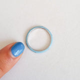 Cargar imagen en la galería, Anillo Azul Cielo y Cristales