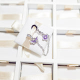 Cargar imagen en la galería, Charm Cadena De Seguridad Con Mariposa Y Flor