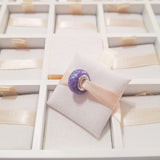 Cargar imagen en la galería, Charm Murano Morado Con Destellos Tornasol